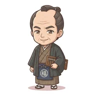 三野村利左衛門のイラスト（イメージ）